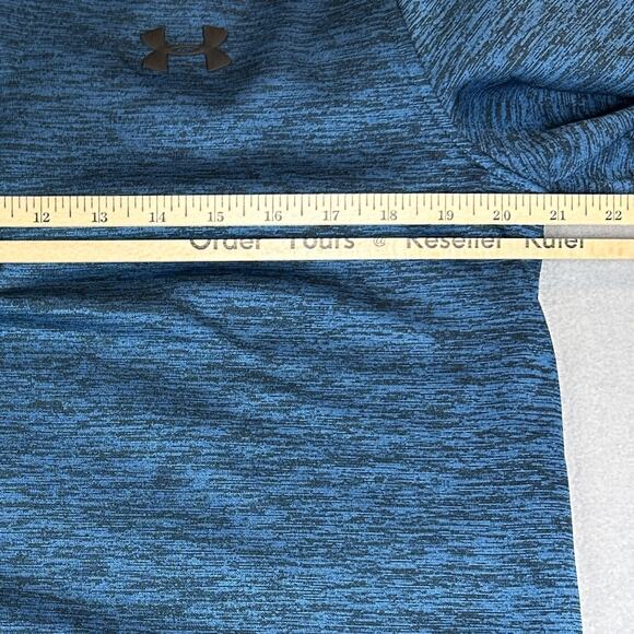 Under Armour Pullover Mens Medium Blue ColdGear Quarter Zip Loose Fit Athletic - Picture 4 of 6
